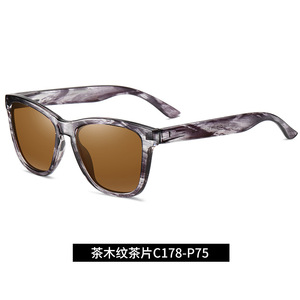 Neue 21 Farben Sonnenbrillen Ready Stock Retro PC-Rahmen Benutzer definiertes Logo Polarisiertes Herren quadrat 2025 Sonnenbrillen UV400 Damen Outdoor-Brillen - Product Image 6