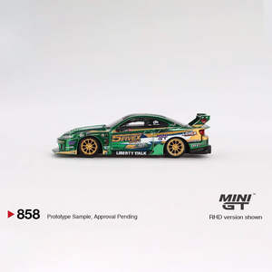 MINIGT 858 Nissan Super Silhouette S15 SILVIA Auto Model 1:64 Schaal Verzilverd Plastic Hangkaart - Product Image 4