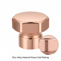 Capsules de parfum de luxe personnalisées en acier inoxydable argenté, finitions miroir/mates/brossées, anti-déversement, usinage par électroérosion à fil