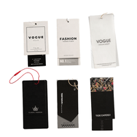 Etiquetas Colgantes de Papel de Lujo con Logotipo de Diseño de Moda Personalizado, Etiquetas Colgantes en Relieve para Ropa
