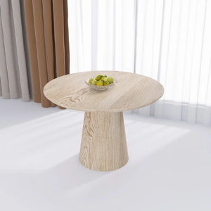 Tavolo da Pranzo Rotondo in Legno di Stile Nordico Europeo Moderno e Lussuoso per Casa, <span class=keywords><strong>Cucina</strong></span>, Hotel o Appartamento - Product Image 2