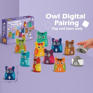 20 pièces Montessori hibou jeu d'appariement numérique début éducatif reconnaissance de numéro de couleur jouet assorti pour les tout-petits jouer et apprendre - Product Image 6
