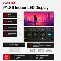 Module d'affichage LED couleur pleine P1.86 pour intérieur, panneau mural vidéo modulaire 3840 pour la publicité