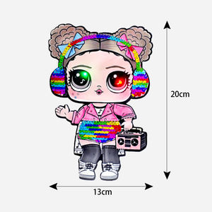 Pronto para enviar Pequeno MOQ LED Luz Desenhos Animados Dinossauro Personalizado Design Patches para Crianças Vestuário - Product Image 4