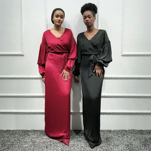 पेशेवर कारखाने की आपूर्ति दुबई Abaya काले नरम क्रेप नई आगमन लाल शादी Pendek Seksi साड़ियों से Ketat मिनी पोशाक बनाया