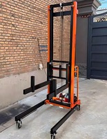 Lève-tuyaux de chantier mobile et électrique de 2,5 à 7 m avec une grande stabilité pour les tâches de chargement de briques et de matériaux