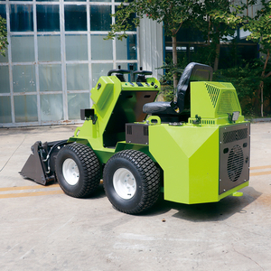 Mini-chargeuse compacte sur roues, chargeuse frontale, 16,8 kW, 1100 kg, pour jardin, ferme et travaux de construction, moteur diesel/essence - Product Image 3