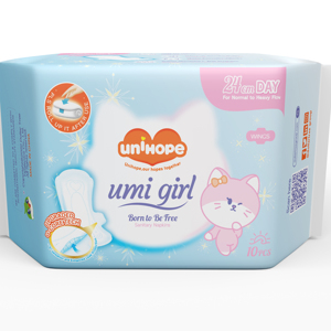 女性卫生巾-UniHope Umi女孩透气翼垫155/240/290毫米批量订购 - Product Image 1