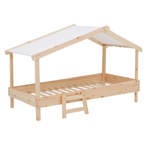 Высококачественная деревянная кровать-ЛОФТ для детей, детская кровать-ЛОФТ, каркас, экономия пространства, решение для детской комнаты - Product Image 4