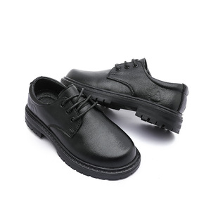 Chaussures formelles pour garçons printemps automne été chaussures habillées en cuir de vachette véritable noir style britannique pour les élèves du primaire - Product Image 6