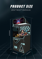 Centre de jeux à pièces Toy Catcher Arcade Video Game claw vending game machine grosse griffe grue machine