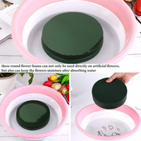 Vente chaude Semi-circulaire Mousse Brique Fleur Carreaux Eau-verrouillé Fleur Fixation Oasis Fleur Mousse