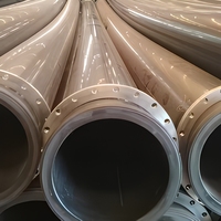 Tuyau UHMWPE sur mesure Haohua, polyéthylène à très haut poids moléculaire, tube anti-abrasion DN273 Shandong pour le transport de boue hydraulique