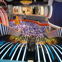 Équipement de parc d'aventure sportif commercial intérieur, installations de divertissement souples pour enfants, piscine à balles, château gonflable, mini-terrain de jeux