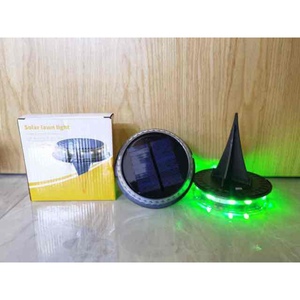 Eco-friendly LED solare da giardino con illuminazione bianca calda per paesaggio esterno a parete parete di alimentazione del pannello - Product Image 1