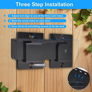 כבד נירוסטה להעיף <span class=keywords><strong>latch</strong></span> עבור pvc ויניל גדר עץ גדר דלתות עיצוב מודרני חומרה חיצונית עמיד לנעילה - Product Image 5