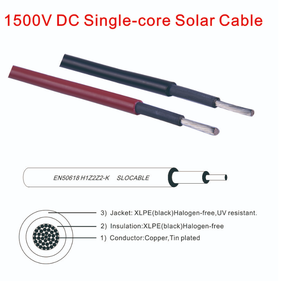 4mm2 <span class=keywords><strong>6mm2</strong></span> Slocable Dv 1500v photovoltaïque Pv câble d'alimentation électrique solaire pour système solaire - Product Image 2