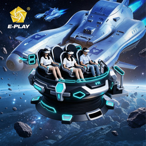 Star <span class=keywords><strong>Space</strong></span> Machine VR à 360 degrés Nouveau simulateur d'OVNI à 5 sièges Réalité virtuelle 9D Magic pour une utilisation en extérieur Fabricant d'usine direct - Product Image 1