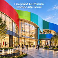 Panneau composite en aluminium ignifuge à motif granit 3 mm 1220x2440 mm pour revêtement intérieur commercial
