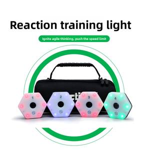 Lampes d'entraînement LED sans fil à réaction rapide, contrôlées par application, pour l'entraînement agile au football et au basketball, possibilité d'acheter 2/4 lampes - Product Image 1