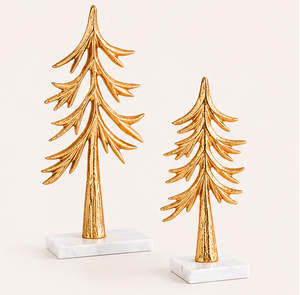 Fancy Design Home Decoration Sculpture Premium Quality Metal <b>Christmas</b> <b>Tree</b> Sculpture With Mango Wood <b>Base</b> <b>for</b> Tabletop Holiday - Product Image 1