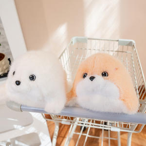 Venta al <span class=keywords><strong>por</strong></span> mayor de fábrica: Peluche de foca de la serie Ocean Baby de Oceanarium, muñeco de ballena tigre negra, almohada con relleno de algodón PP - Product Image 2