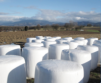 Film d'ensilage étirable film alimentaire agricole balle en plastique agricole rond film d'emballage d'ensilage