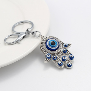 Acessórios de Bolsa Estilo Étnico: Chaveiros Turcos Olho Grego Azul Grande e Mão de Fátima <span class=keywords><strong>Hamsa</strong></span> para Mulheres e Meninas - Product Image 6