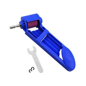 Amoladora de brocas, herramienta rotativa portátil, cuerpo de plástico con vástago recto y rueda de amolado para afilar metal - Product Image 1