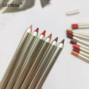 Crayons à lèvres imperméables végétaliens brun foncé rouge or mat longue durée emballage <span class=keywords><strong>crayon</strong></span> à lèvres en plastique avec logo OEM marque privée - Product Image 5