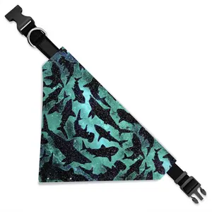 Adjustable Pet Triangle Scarf Dog Handkerchief Dog Bandana Collar Custom Printed Fabric Personalized Nylon Rope Dog Leash Rivet