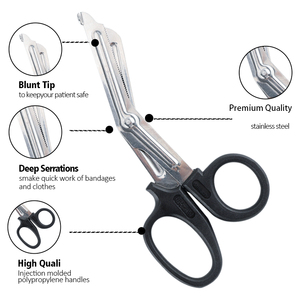 Nhà máy cao cấp thép không gỉ EMT khẩn cấp răng cưa cạnh kéo không dính chính xác Kéo y tế - Product Image 4