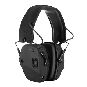 Diskon Besar EM030 Earmuff Tembak Elektronik Bluetooth Mikrofon Bawaan Headphone Pelindung Pendengaran Penutup Telinga Taktis
