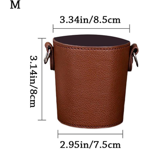 Couvercle pour boissons, thé au lait <span class=keywords><strong>Porte</strong></span>-bouteille d'eau <span class=keywords><strong>Porte</strong></span>-manchon Suspendu en cuir Housses pour tasses à café Portefeuille à emporter <span class=keywords><strong>Porte</strong></span>-boisson - Product Image 2