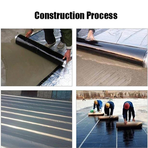 เมมเบรนหลังคาโพลีเมอร์หลายชั้นกันน้ำน้ำมันดินมีกาวในตัวสำหรับหลังคามุงหลังคาโลหะเหล็กโครงสร้างง่าย - Product Image 4