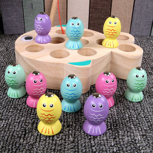 High Quality 3D Magnetic Wooden Fishing Platter Puzzle Educational Toy Game for Children - Product Image 3