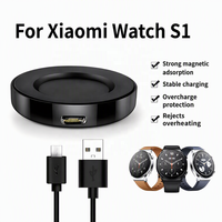 Câble de charge magnétique USB Type-C noir pour Xiaomi Mi Smart Watch S1, station de charge sans fil, support de charge USB-C, base de charge