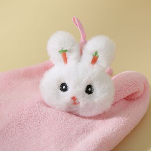 Serviette carrée en polyester pour enfants, petite tulipe en peluche avec maille en coton PP - Product Image 3