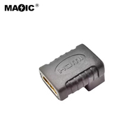 Adaptateur HDMI femelle à femelle à bas prix avec connecteur HDMI à 90 degrés prise en charge du convertisseur d'extension du coupleur 3D 4K 1080P