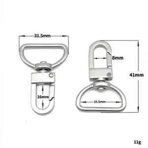 Custom Metal Circle new swivel hooks Wholesale Safety Brass Swivel For Bag Handbag Catalog Hardware For Women Ladies Bag