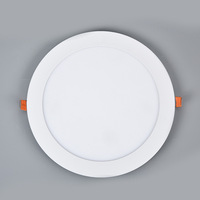 Plafonnier LED infrarouge encastré rond 3W-24W, blanc chaud, en PVC et aluminium, avec détecteur de présence humaine, pour bureau