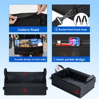 Boîte de rangement en tissu Oxford sous le siège pour camionnettes - Organisateur d'outils et bac de rangement pour voiture