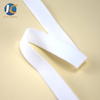 Cinta Elástica Delgada y Suave para el Cuello, Certificada por OEKO-TEX, Ligera, Mezcla de Fibra de Maíz, para Camisetas