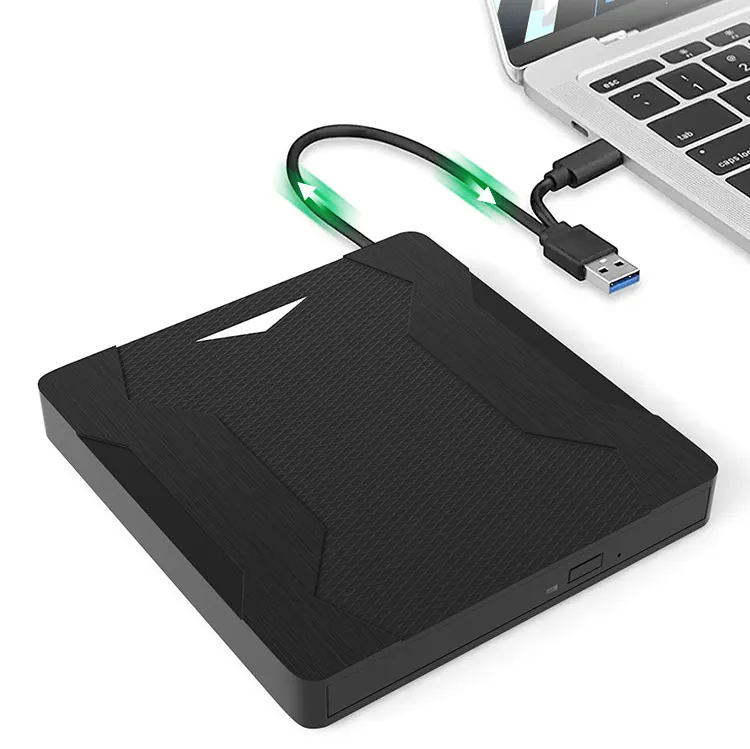 Lecteur de CD externe USB-C USB 3.0 3-en-1 multifonction Portable pour enregistreur de CD/DVD carte SD TF et lecteur de disque flash USB HUB