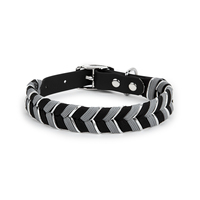 Collier pour chien moderne de luxe personnalisé 2026, en cuir véritable de qualité supérieure, réglable, avec boucle écologique