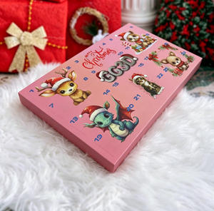 Calendrier de l'Avent de Noël, boîte à surprises vide, calendrier de compte à rebours, boîte cadeau <span class=keywords><strong>surprise</strong></span> avec 24 compartiments numérotés - Product Image 3