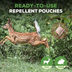 Pochette répulsive naturelle Dayoung pour cerfs et lapins, protection <span class=keywords><strong>de</strong></span> jardin et <span class=keywords><strong>de</strong></span> cour, sans danger pour les animaux <span class=keywords><strong>de</strong></span> compagnie, suspendable et longue durée - Product Image 5