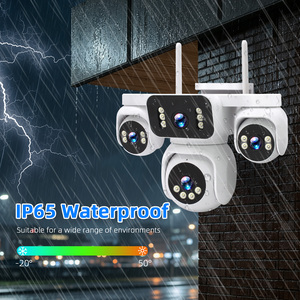 Telecamera CCTV WiFi PTZ H.265, Impermeabile IP65, Audio Bidirezionale, Pan-Tilt, Visione Notturna a Doppia Luce, Archiviazione su TF e Cloud - Product Image 3