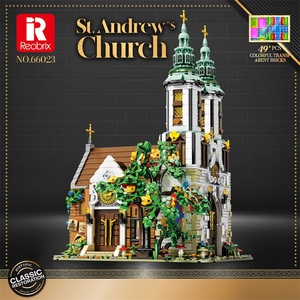 Reobrix NO.66023 Iglesia de San Andrés, 3056 Piezas, Juego de Bloques de Construcción Educativos DIY, Luces LED, <span class=keywords><strong>Arquitectura</strong></span> Clásica, Modelo MOC, Juguete - Product Image 5