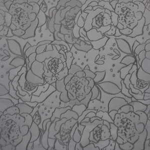 ABAYA Mujer Ultra Suave Brillo Satinado Tela NEGRO JACQUARD BROCADE 100% Prendas de poliéster Transpirable 160 GSM Peso medio (PK - Product Image 1